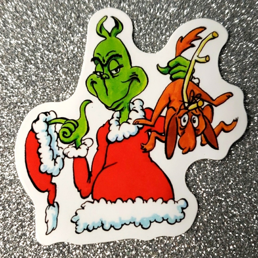 GRINCH CHRISTMAS Waterproof sticker DR. SEUSS
